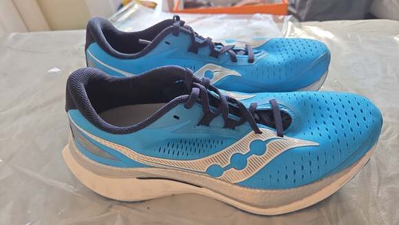 Saucony Endorphin Speed 4 Men\'s Running Shoes in ViziBlue/Navy main image 3